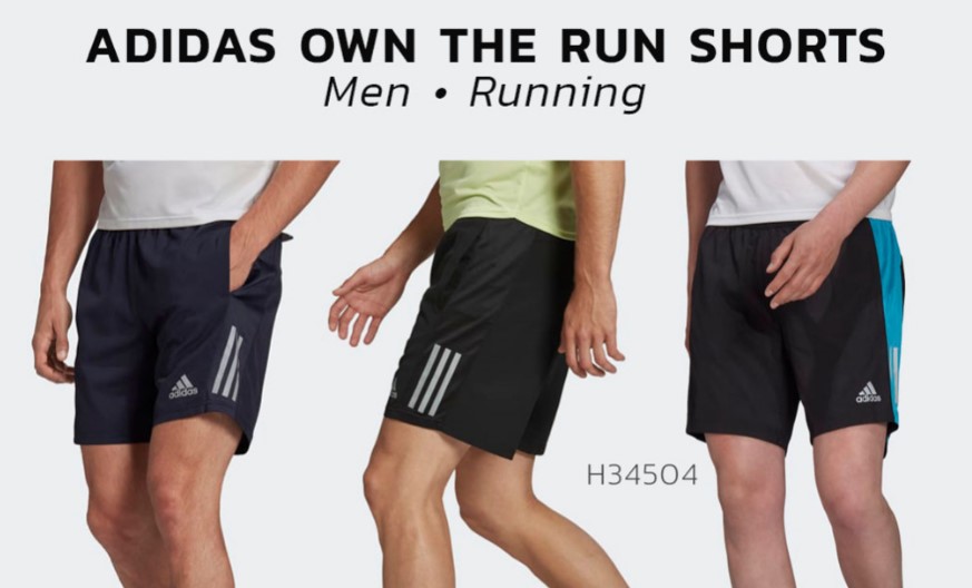 กางเกงขาสั้นกีฬา ผู้ชาย Adidas Own the Run